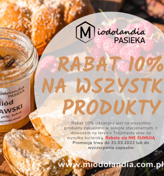 Rabat 10% na wszystkie produkty!