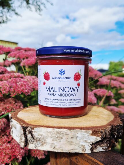 Malinowy krem miodowy
