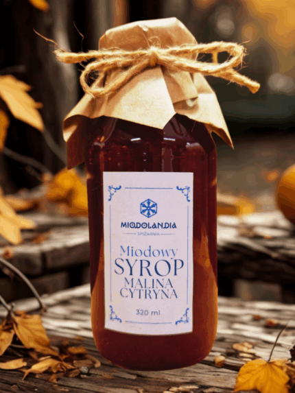 Miodowy syrop malina cytryna