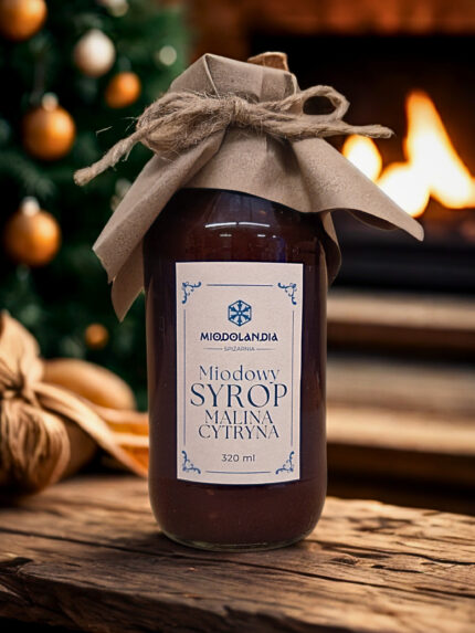 Miodowy syrop malina cytryna