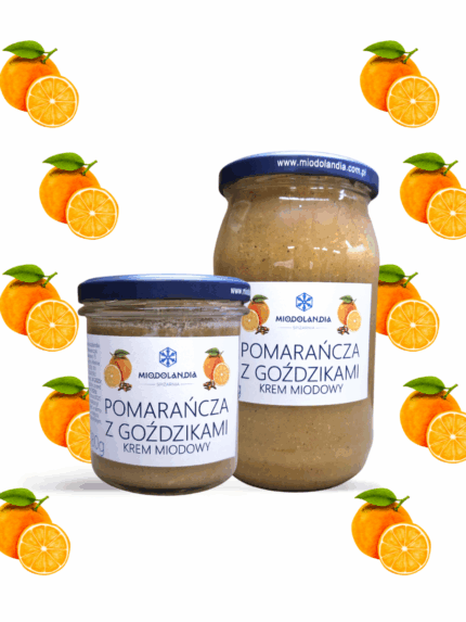Pomarańcza z goździkami krem miodowy