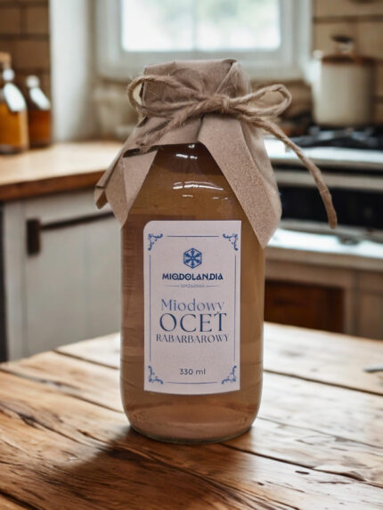 Miodowy ocet rabarbarowy
