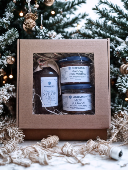 Zestaw "Miodowy duet z syropem malinowym"