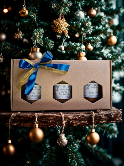 Zestaw "Trzy Oblicza Pomorza" – kolekcja miodów 380 g